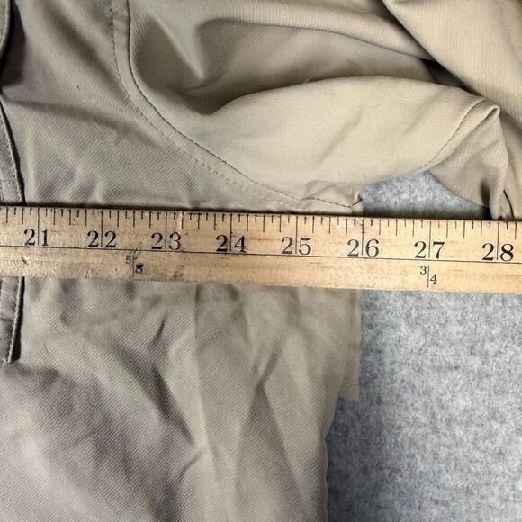 Columbia Mens XL Button Front PFG Blood N Guts Fishing Shirt Tan Omni Shield - Picture 8 of 8